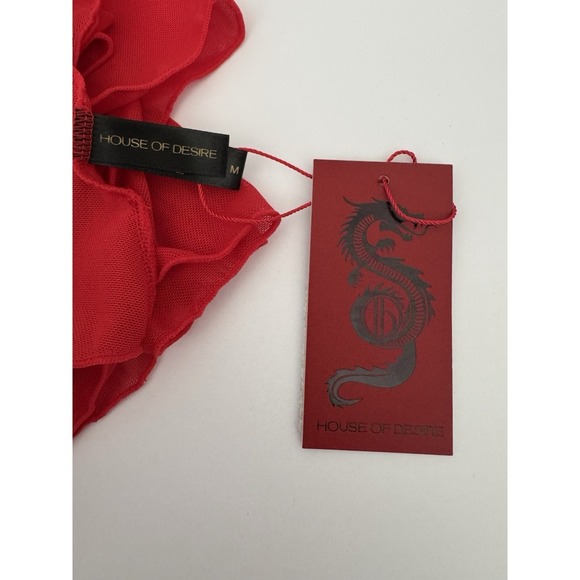 Dragon Kimono-style‎ Sheer Mesh Lingerie Size Medium - Picture 9 of 10